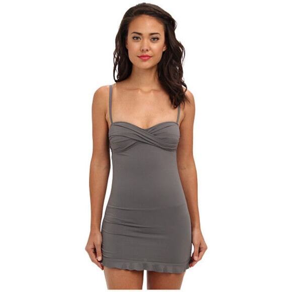 Tommy Bahama Olive Gray Twist Front One Piece Swimsuit Dress Size 8 - Picture 1 of 5
